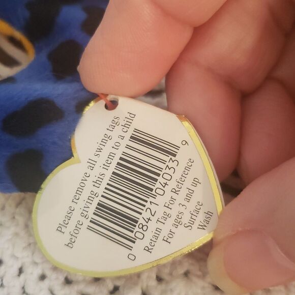 Vintage 1995 Ty Beanie Baby LIZZY the Lizard - Picture 6 of 9